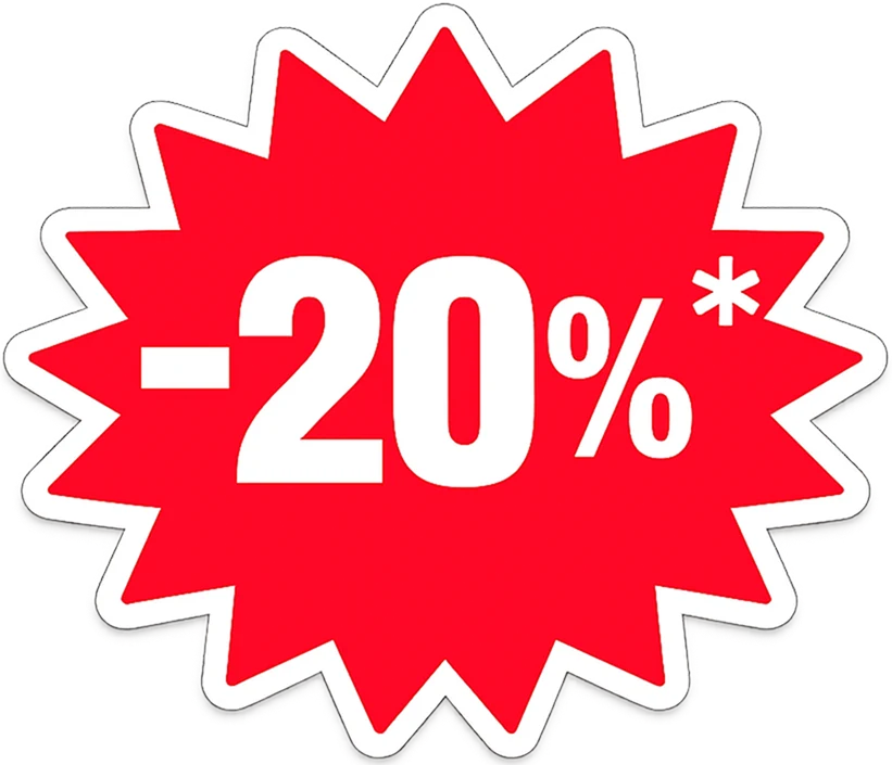 20% off 20% off